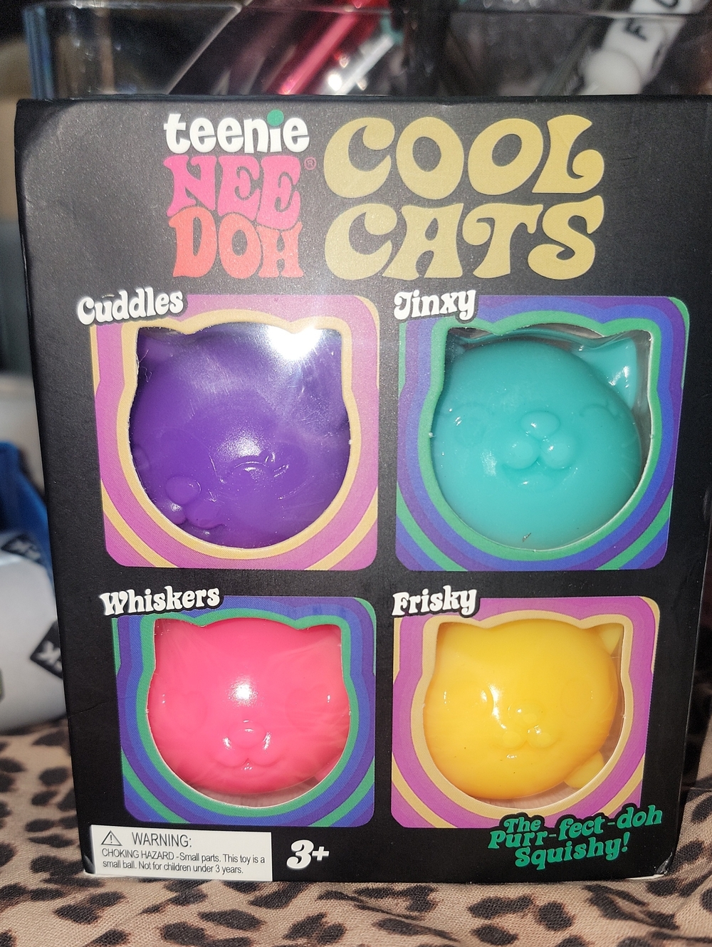 Teenie NeeDoh Cool Cats 4 Pack Brand New